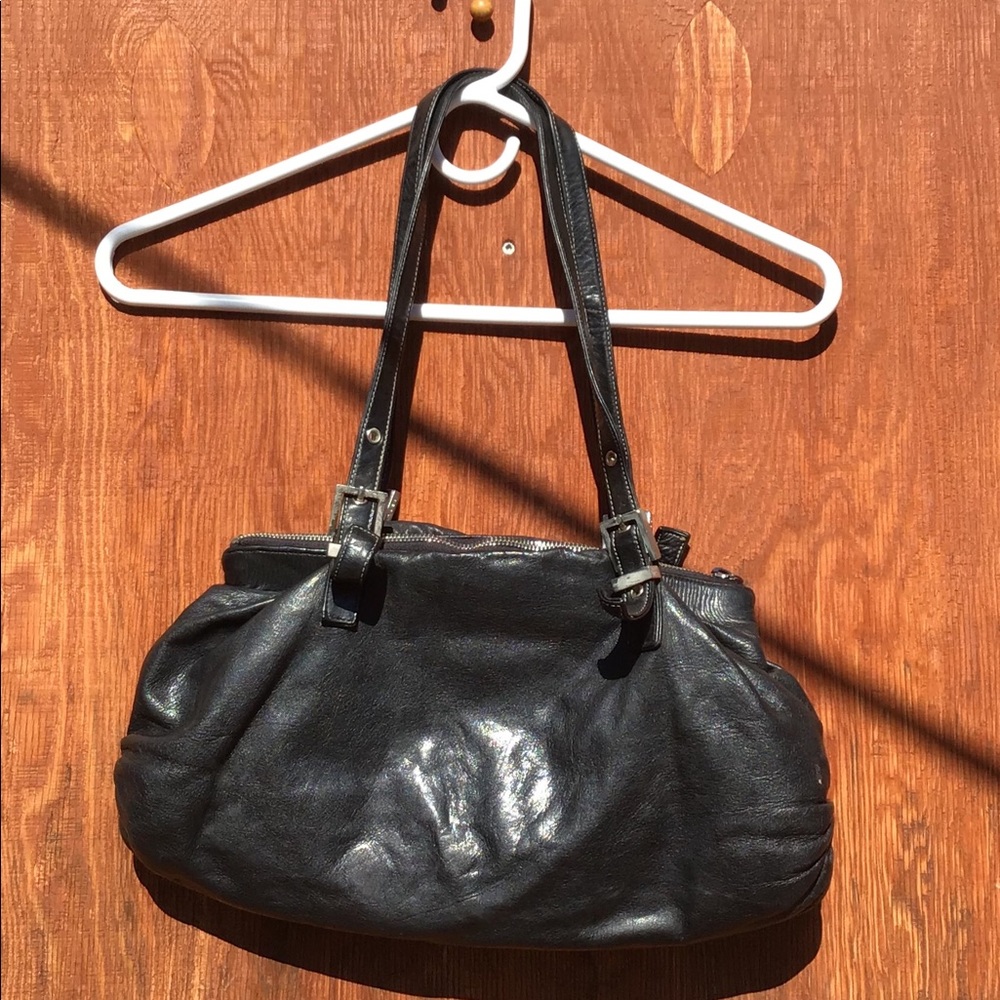 Soft Black Leather Handbag